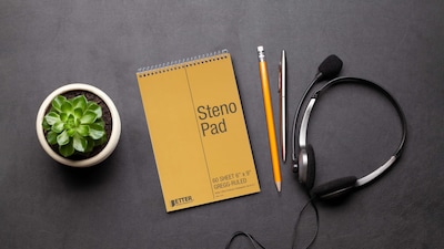 Foto 5 | Foto 5 | Steno Pads Better Office Products En Espiral 6 X 9 Pulgadas 60 Hojas - Venta Internacional.