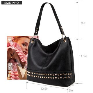 Foto 6 | Foto 6 | Bolso Hobo Montana West Mwc-047dbk De Piel Grande Para Mujer - Venta Internacional.