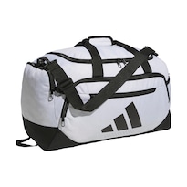 Bolsa De Lona Adidas Defender 5 De Sarga Blanca/negra Talla Pequeña 42 L - Venta Internacional.
