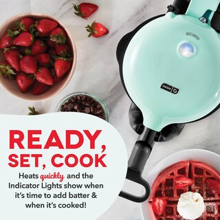 Foto 3 | Foto 3 | Máquina Para Hacer Gofres Dash Flip Belga Color Aguamarina - Venta Internacional.