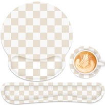 Alfombrilla De Ratón Y Reposamuñecas Para Teclado G Jgoo Ergonómica Beige - Venta Internacional.