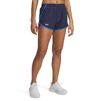 Shorts Under Armour Fly Para Mujer En Azul Marino Lavado/atlántico Azul - Venta Internacional.