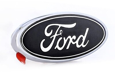 Foto 5 | Foto 5 | Emblema Ovalado Ford Negro Decorativo En Plástico Cromado - Venta Internacional.