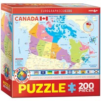 Mapa De Rompecabezas De Canadá De 200 Piezas Eurographics - Venta Internacional.