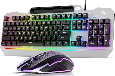 Foto 1 | Foto 1 | Combo De Teclado Y Ratón Aula Gaming De 104 Teclas Con Retroiluminación Rgb - Venta Internacional.