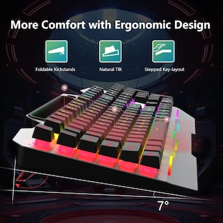 Foto 4 | Foto 4 | Combo De Teclado Y Ratón Aula Gaming De 104 Teclas Con Retroiluminación Rgb - Venta Internacional.