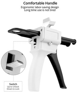 Foto 4 | Foto 4 | Kit De Pistola Dosificadora Qwork De 50 Ml Relación Ab 1:1/1:2 Con Batidora - Venta Internacional.