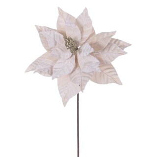 Foto 1 | Foto 1 | Flor Artificial Vickerman Poinsettia Champán 21 5 Cm (paquete De 6) - Venta Internacional.