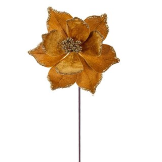 Foto 1 | Foto 1 | Spray Artificial Vickerman Flor De Nochebuena Dorada 21 5 Cm (paquete De 6) - Venta Internacional.