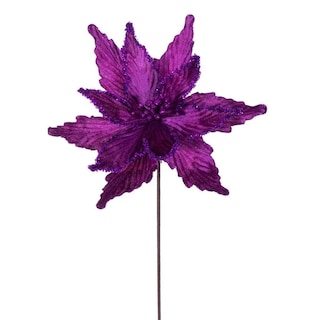 Foto 1 | Foto 1 | Spray Artificial Vickerman Flor De Pascua Ciruela 21.5 Cm (paquete De 6) - Venta Internacional.