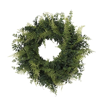 Foto 1 | Foto 1 | Corona Artificial Vickerman Everyday De Helecho Buckler Verde De 61 Cm - Venta Internacional.