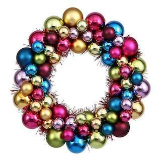 Foto 1 | Foto 1 | Corona Navideña Vickerman Con 12 Esferas Multicolores - Venta Internacional.