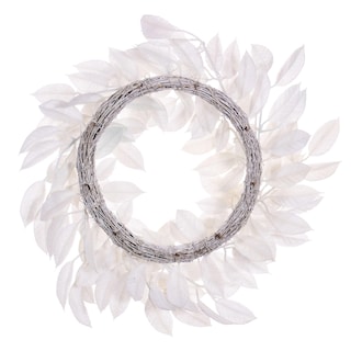 Foto 3 | Foto 3 | Corona Nevada Artificial De Gardenias Blancas Vickerman 24'' - Venta Internacional.