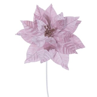 Foto 1 | Foto 1 | Flor Artificial Vickerman Flor De Nochebuena Rosa 21.5 Cm (paquete De 6) - Venta Internacional.