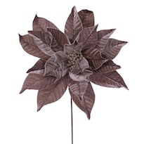 Flores Artificiales Vickerman Poinsettia Mocha 21 5 Cm 18 - Venta Internacional.