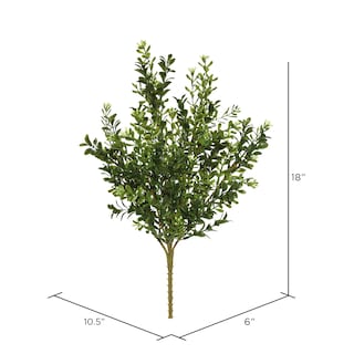 Foto 2 | Foto 2 | Conjunto De 3 Arbustos Artificiales De Buxo Verde De 18 Cm Para Hogar U Oficina - Venta Internacional.