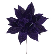 Flores Artificiales Vickerman Flor De Nochebuena Ciruela De 18 Pétalos - Venta Internacional.