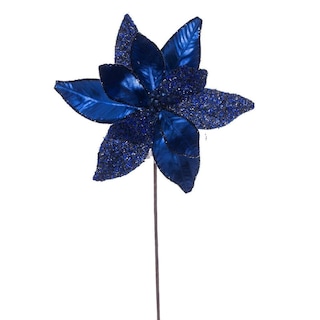Foto 1 | Foto 1 | Spray Artificial Vickerman Flor De Nochebuena Azul Medianoche 21.5 Cm - Venta Internacional.