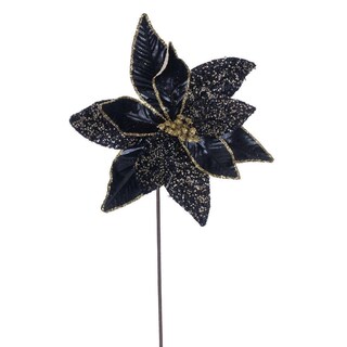 Foto 1 | Foto 1 | Spray Artificial Vickerman Flor De Nochebuena Negra 21.5 Cm (paquete De 6) - Venta Internacional.