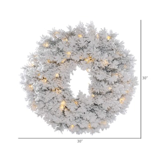 Foto 2 | Foto 2 | Corona Navideña Vickerman Alaska Nevado 30 Cm Con Luces Led - Venta Internacional.