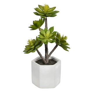 Foto 1 | Foto 1 | Suculenta Artificial Vickerman Everyday 13 Cm En Maceta De Cemento - Venta Internacional.