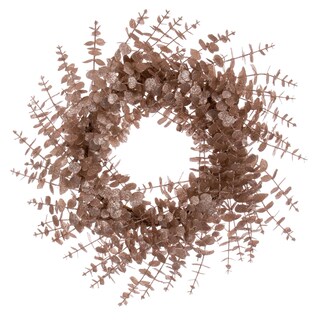 Foto 1 | Foto 1 | Corona Artificial De Eucalipto Con Purpurina Vickerman 24'' Caf Latte - Venta Internacional.