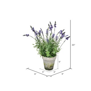 Foto 2 | Foto 2 | Lavanda Artificial Vickerman Everyday En Maceta De Cemento 20 Cm - Venta Internacional.