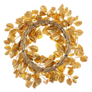 Foto 3 | Foto 3 | Corona Artificial Vickerman 24'' De Cornejo Dorado Con Detalles Brillantes - Venta Internacional.