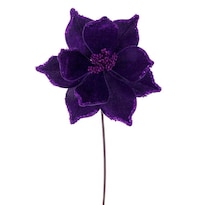 Spray Artificial De Vickerman Con Flor De Nochebuena Ciruela 21 5 Cm (paquete De 6) - Venta Internacional.