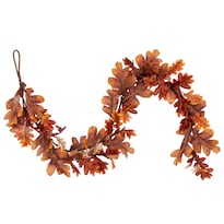 Guirnalda Vickerman De Hojas De Roble De Otoño Naranja 1.5 M - Venta Internacional.