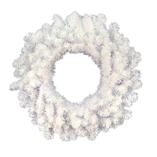 Foto 1 | Foto 1 | Corona Navideña Vickerman 30 Cm De Pino Blanco Cristal Sin Iluminar - Venta Internacional.