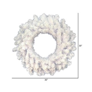 Foto 3 | Foto 3 | Corona Navideña Vickerman 30 Cm De Pino Blanco Cristal Sin Iluminar - Venta Internacional.