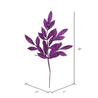 Foto 2 | Foto 2 | Rociador Navideño Vickerman Con Hojas De Laurel Brillantes Moradas X12 - Venta Internacional.