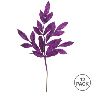 Foto 3 | Foto 3 | Rociador Navideño Vickerman Con Hojas De Laurel Brillantes Moradas X12 - Venta Internacional.