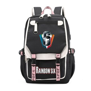 Foto 1 | Foto 1 | Mochila Escolar Infantil Rainbow6 Oxford Impresa En 3d De 31 X 19 X 46 Cm - Venta Internacional.