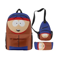 Set De Mochilas Souths Parks Anime Para Niños 3 Piezas - Venta Internacional.