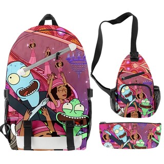 Foto 1 | Foto 1 | Set De Mochilas Solar Opposites Anime School Kids 3 Piezas - Venta Internacional.