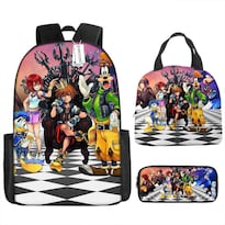 Set De Mochilas Kingdoms Hearts Anime 3 Piezas Para Niños Mochila Escolar - Venta Internacional.