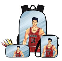 Set De Mochilas Sakuragi Anime School De Poliéster 3 Piezas Para Niños - Venta Internacional.