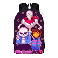 Mochila Escolar Undertales Papyrus Para Niños - Venta Internacional.