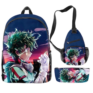 Foto 1 | Foto 1 | Set De Mochilas Escolares My Heros Academias Midoriya Izuku - Venta Internacional.
