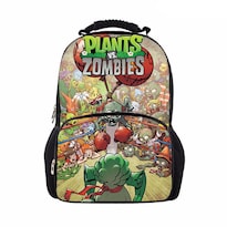 Mochila Escolar De Anime Plants Zombies Kids De Poliéster - Venta Internacional.