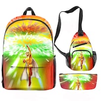 Set De Mochilas Escolares One Punch Man Saitama 3 Unidades Para Niños - Venta Internacional.