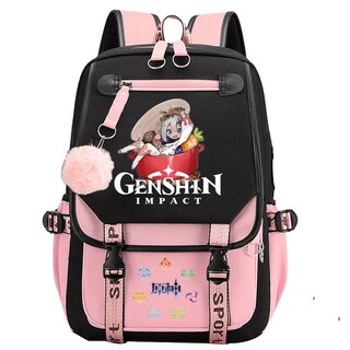 Foto 1 | Foto 1 | Mochila Escolar Genshinss Kids Children Oxford 29 X 16 X 46 Cm - Venta Internacional.