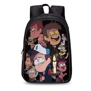 Foto 1 | Foto 1 | Mochila Escolar Gravitys Falls De Nailon Para Niños 27 X 17 X 35 Cm - Venta Internacional.