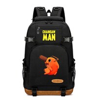 Mochila Escolar Anime Chainsaws Mans Oxford Para Niños - Venta Internacional.