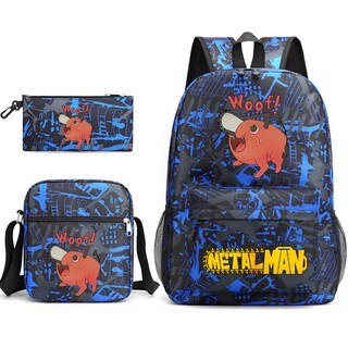 Foto 1 | Foto 1 | Juego De Mochilas 3 Unidades Mochilas Escolares De Anime Pochita Para Hombre Motosierras - Venta Internacional.