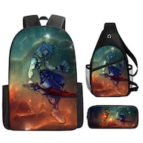 Set De Mochilas Kingdoms Hearts Anime School 3 Unidades/lote - Venta Internacional.