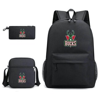 Foto 1 | Foto 1 | Juego De Mochilas Escolares Milwaukee Bucks Basketball Star 3 Piezas - Venta Internacional.