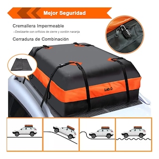 Foto 4 | Foto 4 | Bolsa Portaequipajes Impermeable para Techo de Coche 425 L